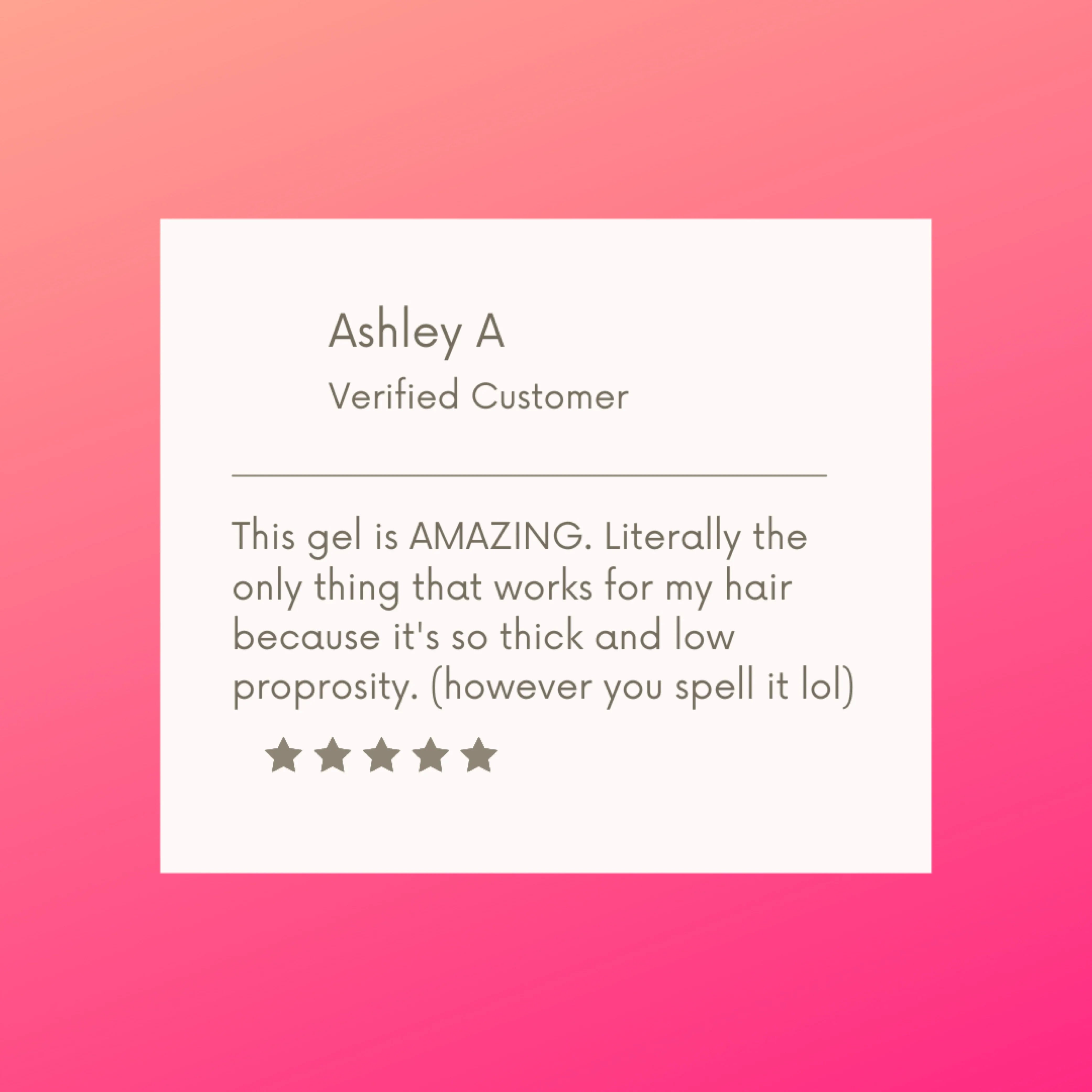 Flake-Free Flaxseed Gel